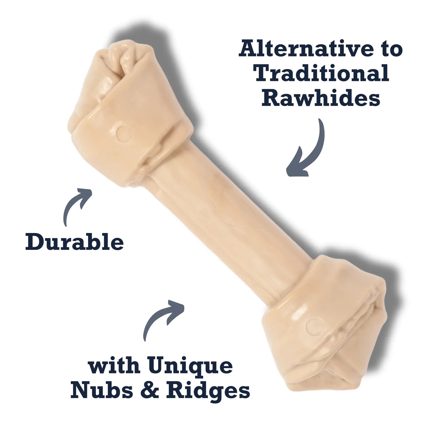 Country Living Nylon Bone Dog Chew Toy – Durable Rawhide-Shaped American Pet Supplies