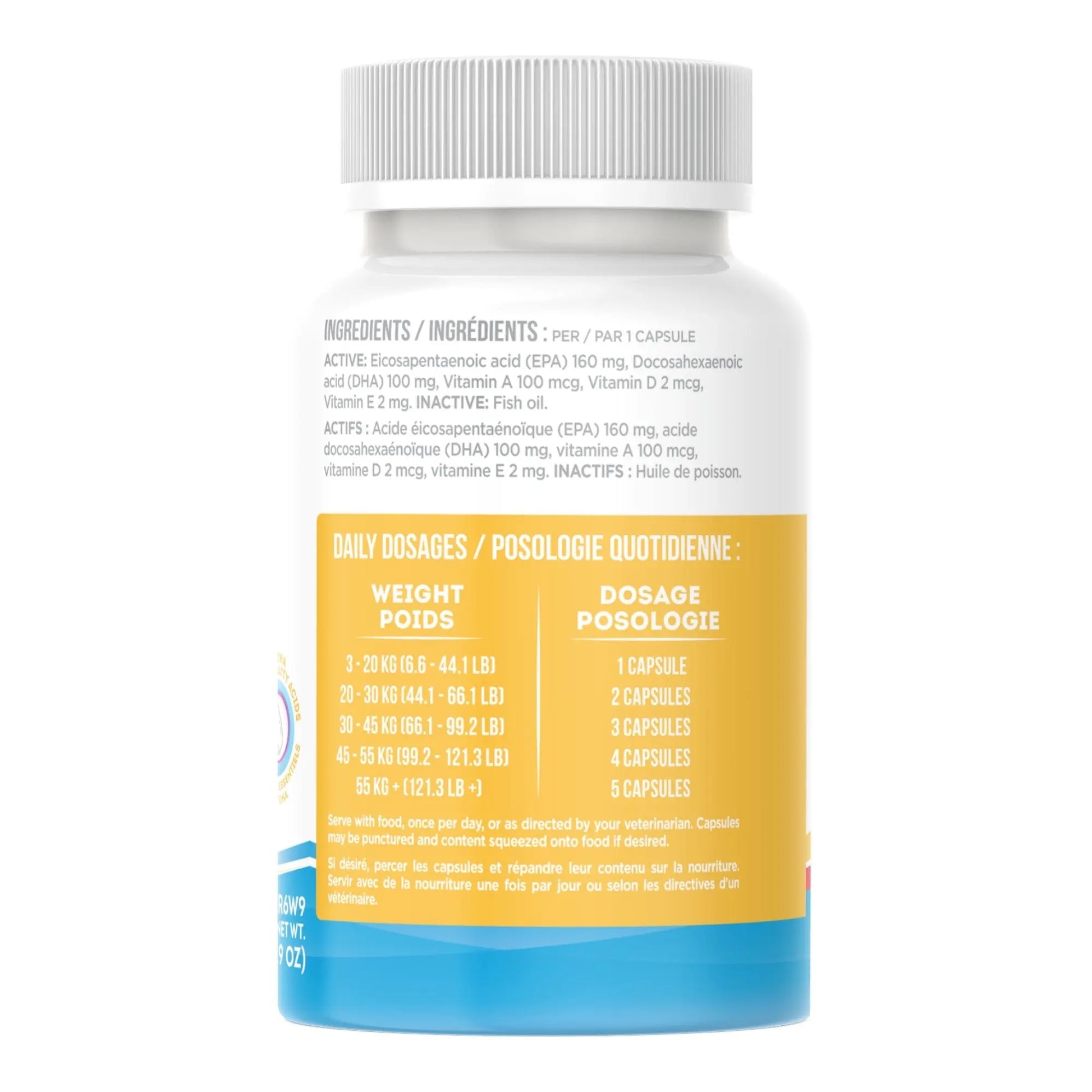 UBAVET Ubameg EFA 1000mg Omega-3 Fatty Acid Capsules for Dogs & Cats (120 caps) American Pet Supplies