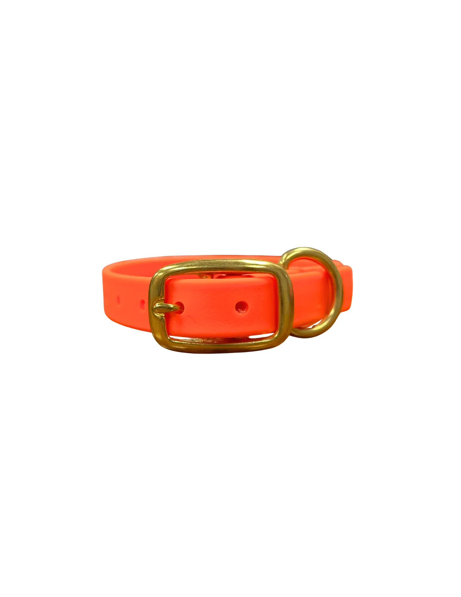 Neon Orange Waterproof Biothane Collar Le Gray Haus