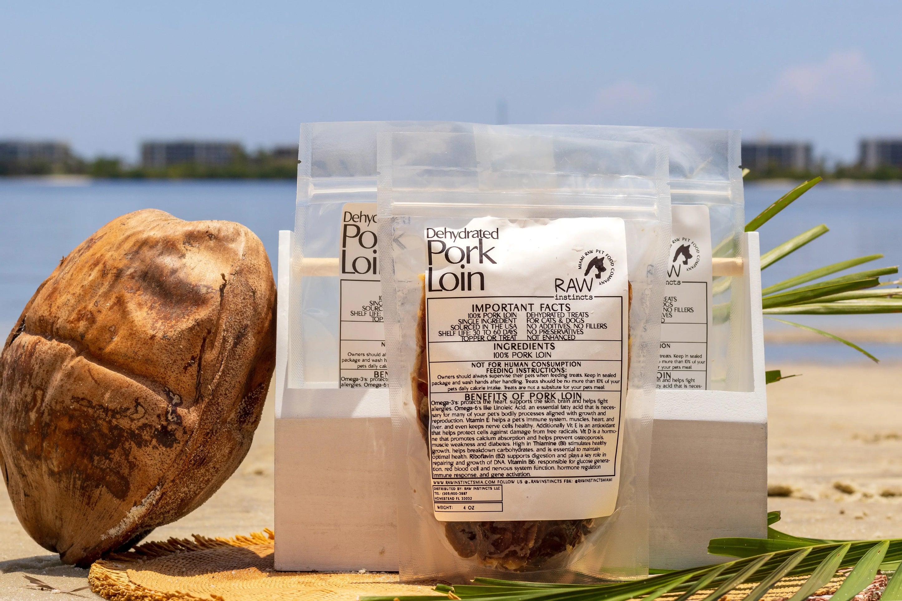 Dehydrated Pork Loin | Raw Instincts | USA-Sourced, Small Batch Treat for Cats & Dogs Raw Instincts