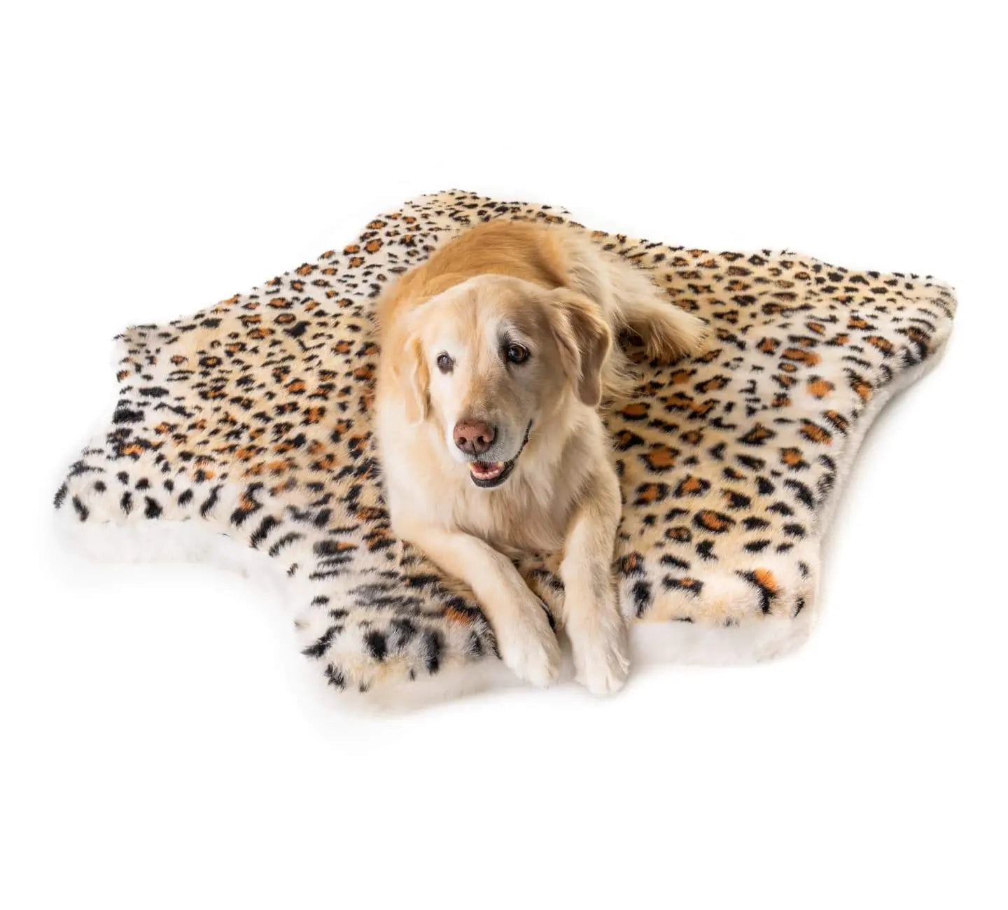 PupRug™ Animal Print Memory Foam Dog Bed - Cheetah Faux Print Paw.com