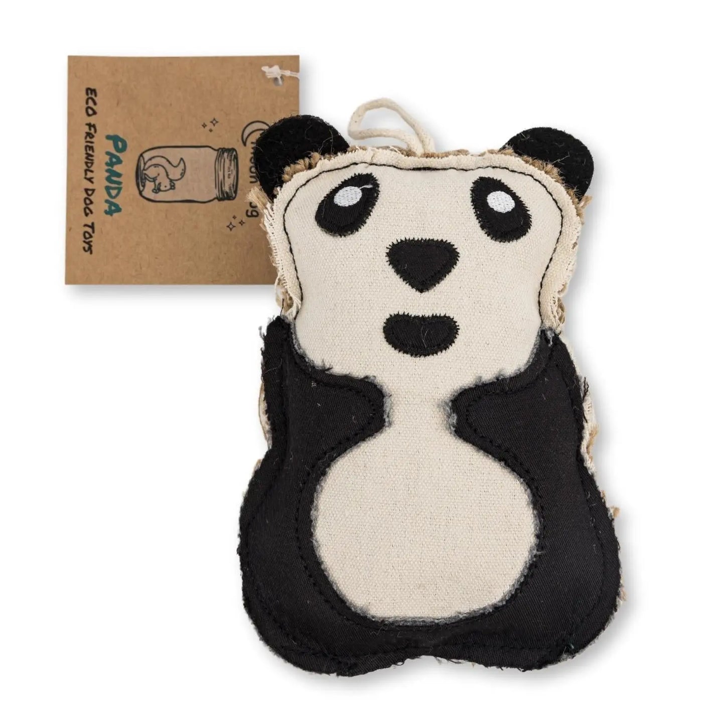 Canvas & Jute Panda-Shaped Dog Chew Toy – Durable, Safe and Non-Toxic American Pet Supplies