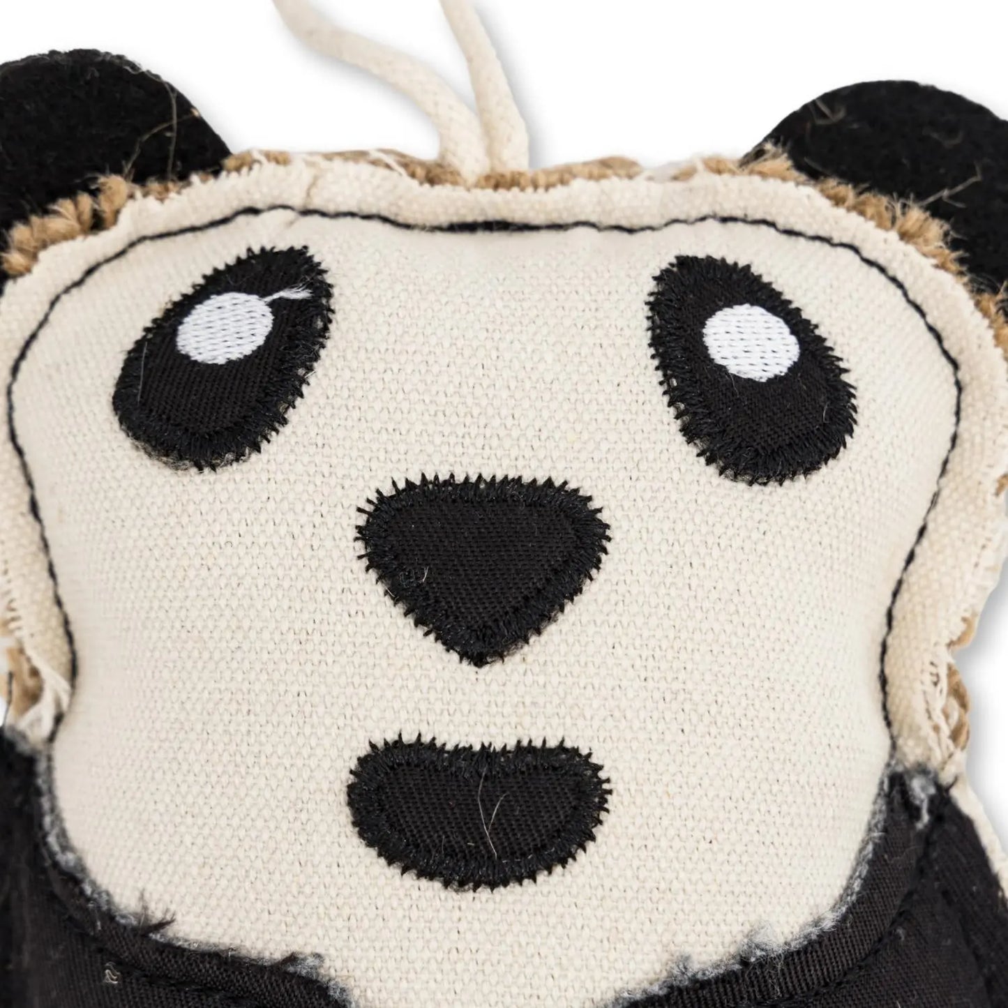 Canvas & Jute Panda-Shaped Dog Chew Toy – Durable, Safe and Non-Toxic American Pet Supplies