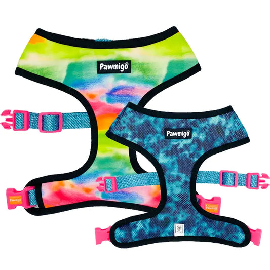 Tie-Dye For Reversible Harness Pawmigo