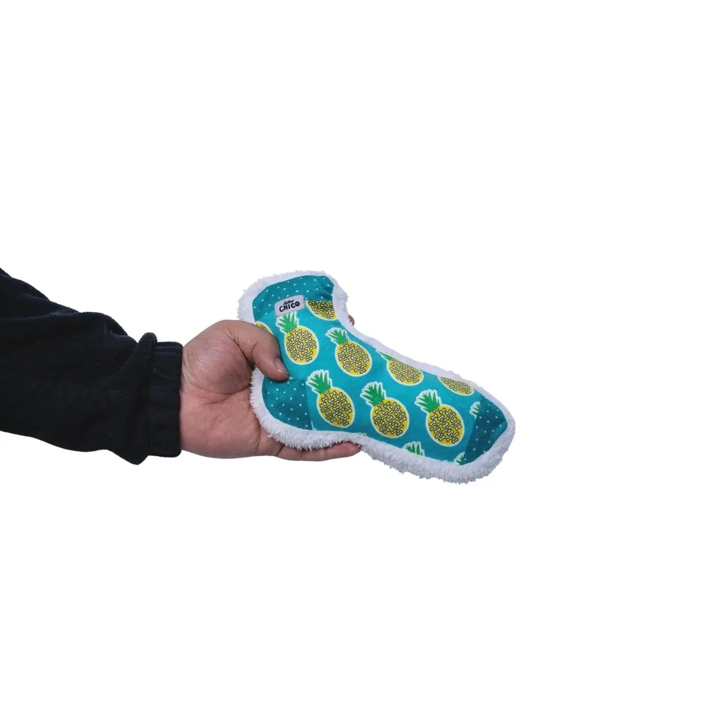Squeaky Sock Plush Dog Toy – Whimsy Wonders Pineapple Design American Pet Supplies