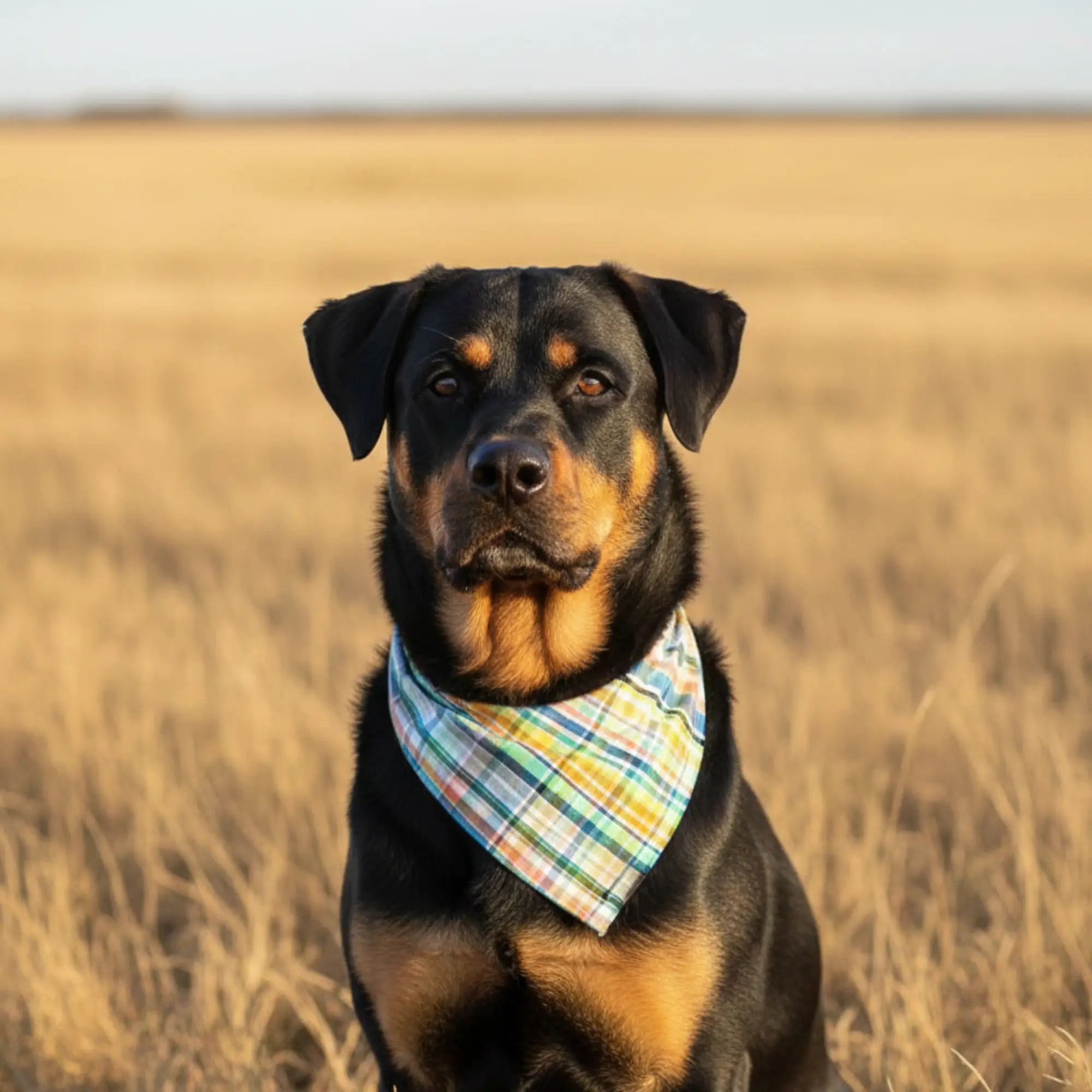 Spring Plaid Dog Bandana Happy Tails Outfitters