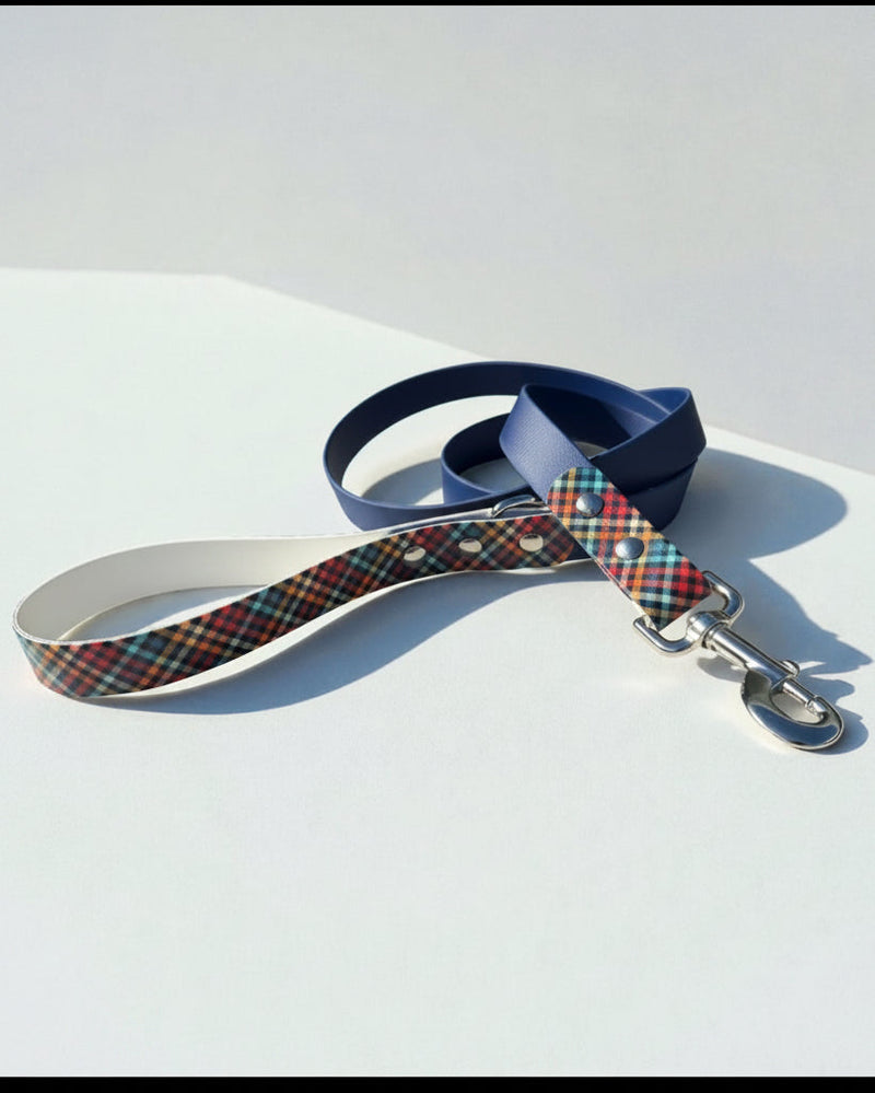 Preppy Plaid Biothane Leash