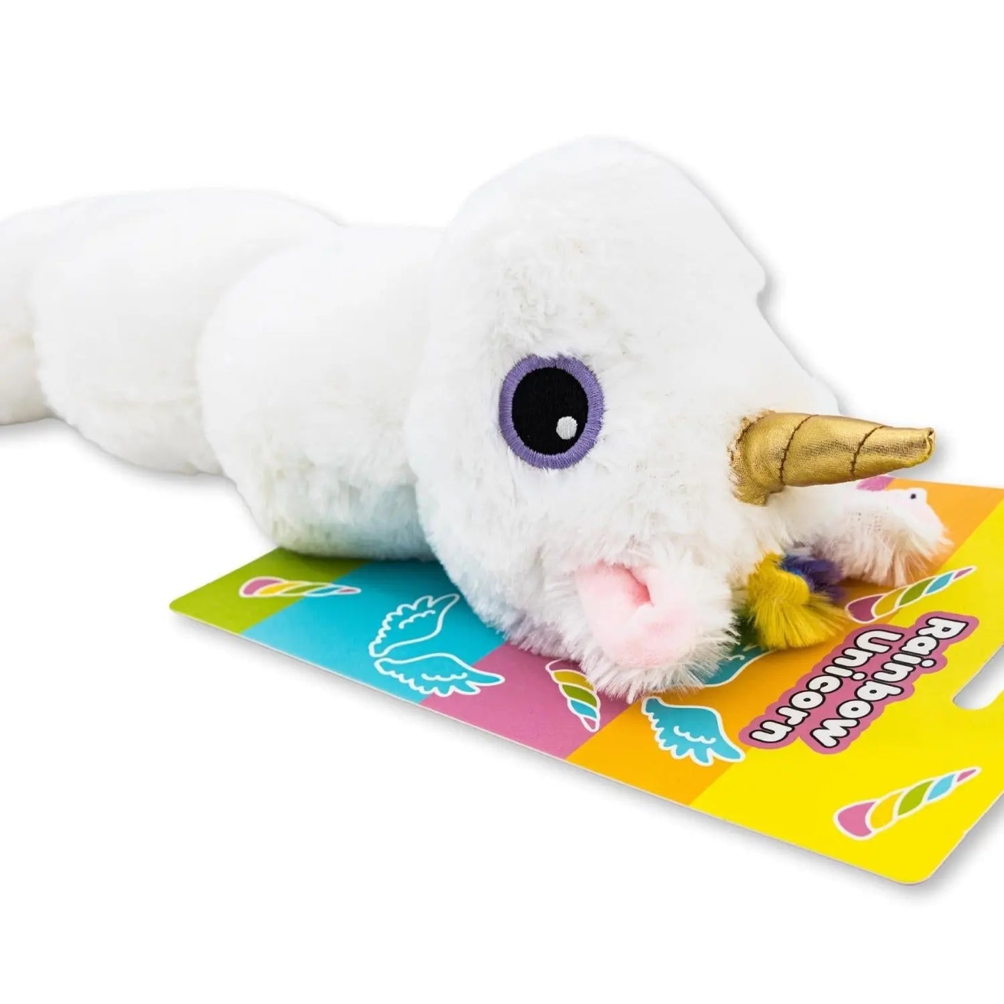 Colorful Unicorn Magical Creature Plush Dog Toy – with Squeaker & Crinkle Paper for Fun Play American Pet Supplies