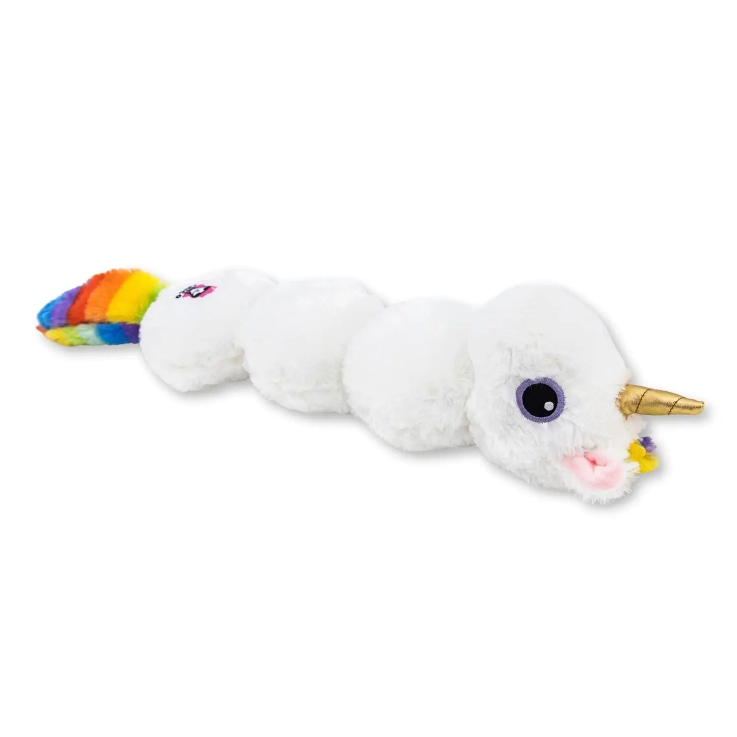 Colorful Unicorn Magical Creature Plush Dog Toy – with Squeaker & Crinkle Paper for Fun Play American Pet Supplies
