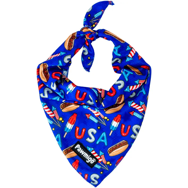 Red, White, & Bark Bandana Pawmigo