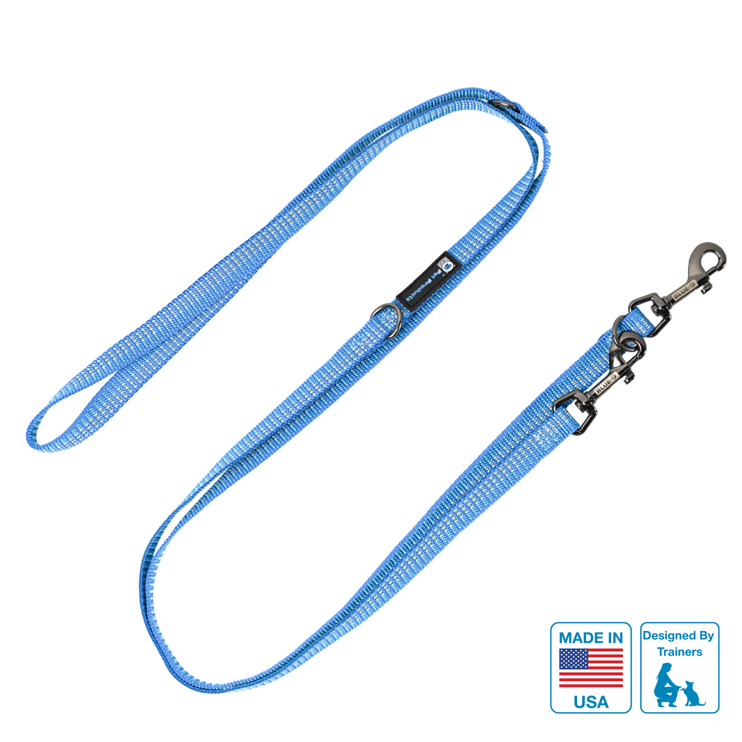 Reflective Multi-Function Leash Blue-9 Pet Products