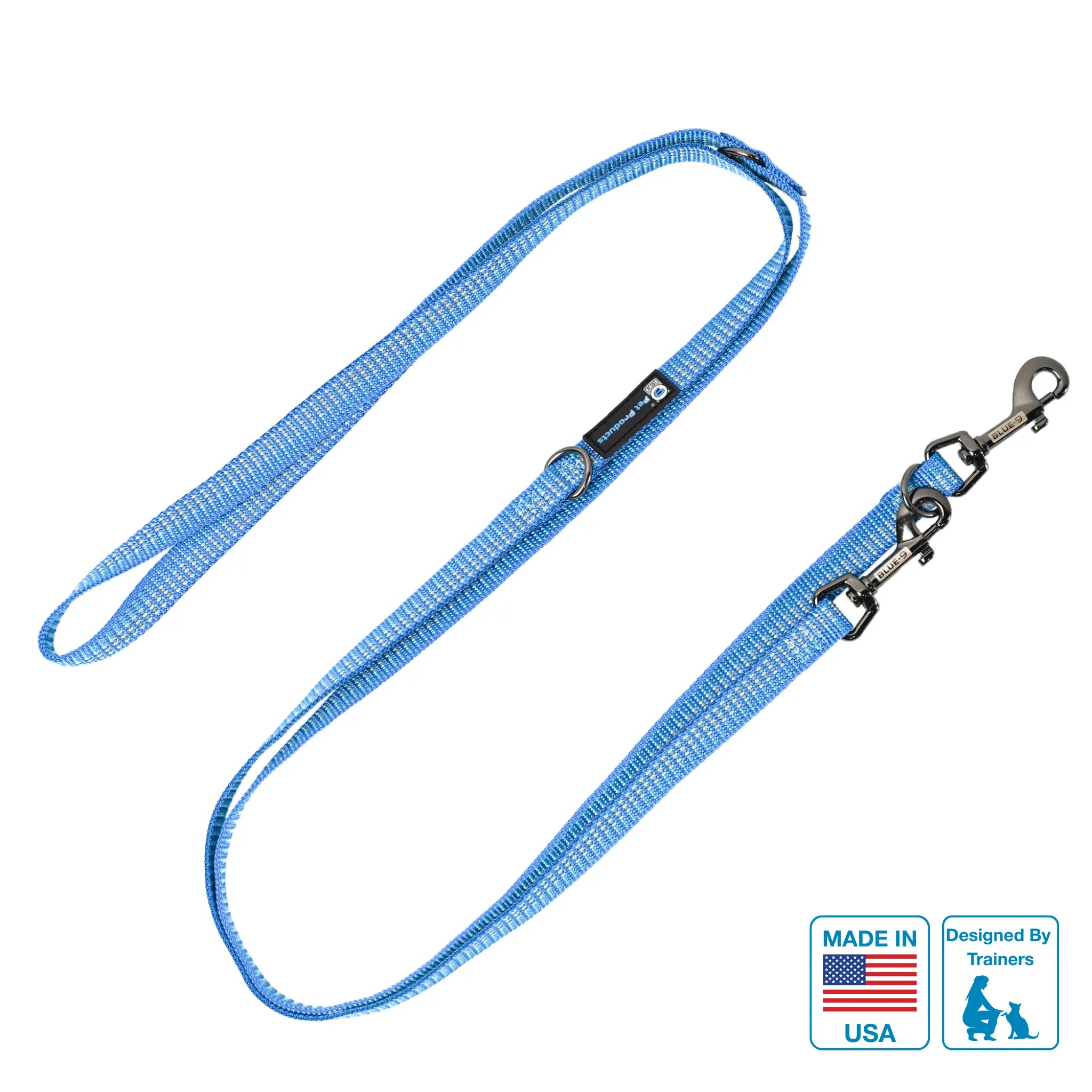 Reflective Multi-Function Leash Blue-9 Pet Products