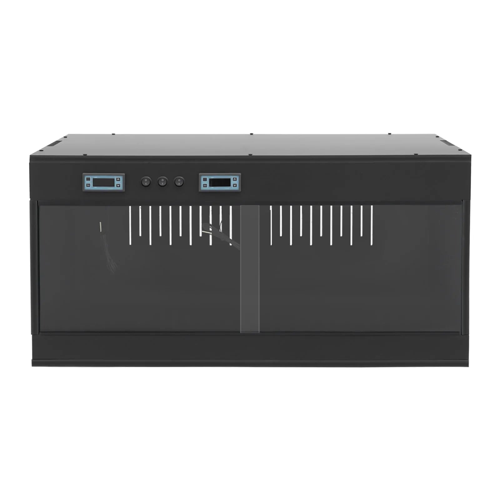 Reptile Lounge Habitat with Glass Sliding Door and Intelligent Thermostat 80*40*40cm Reptile Breeding Box LCD Reptile Pet Box