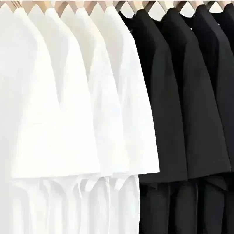 Cartoon Funny Dachshund Print Women's T-shirt Casual Round Neck Fashionable White T-shirt Suitable for Women in Summer