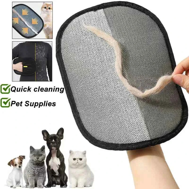 Pet Hair Removal Glove for Clothes and Furniture