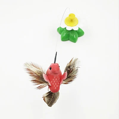 Funny Flying Bird Cat Toy Flying Bird Cat Toys for Indoor Cats with A Fastening Tape 360 Degree Rotatable for All Breeds Cat