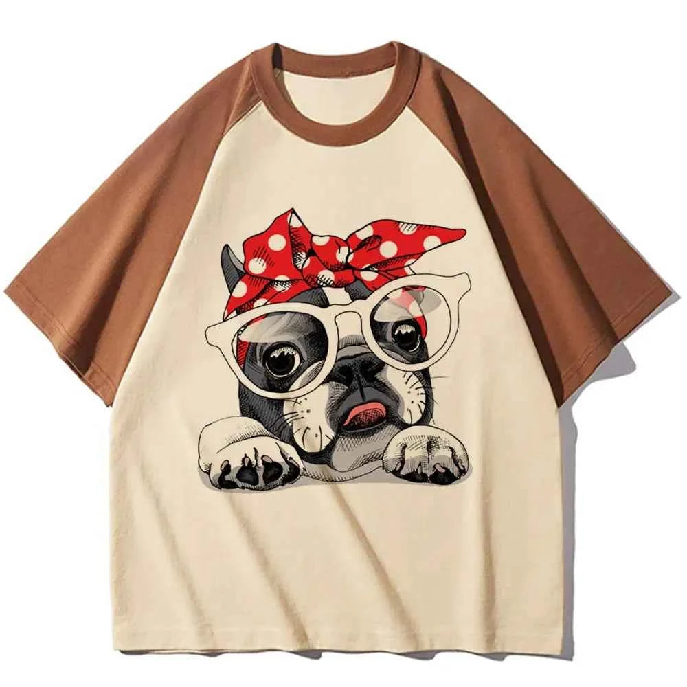 French Bulldog tshirt women modern style tshirt female graphic clothes