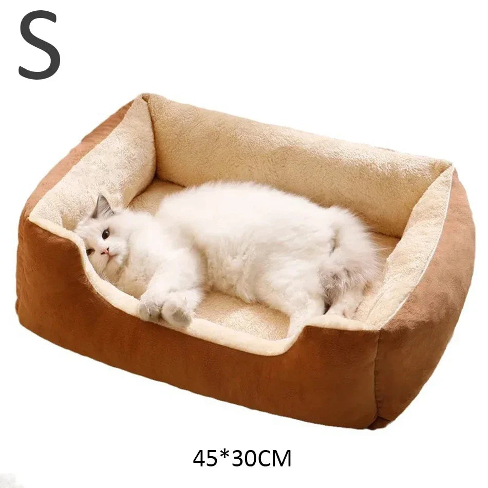 Cat & Dog Bed – Cozy Pet Cushion, Basket, and Habitat for Cats, Kittens & Small Dogs