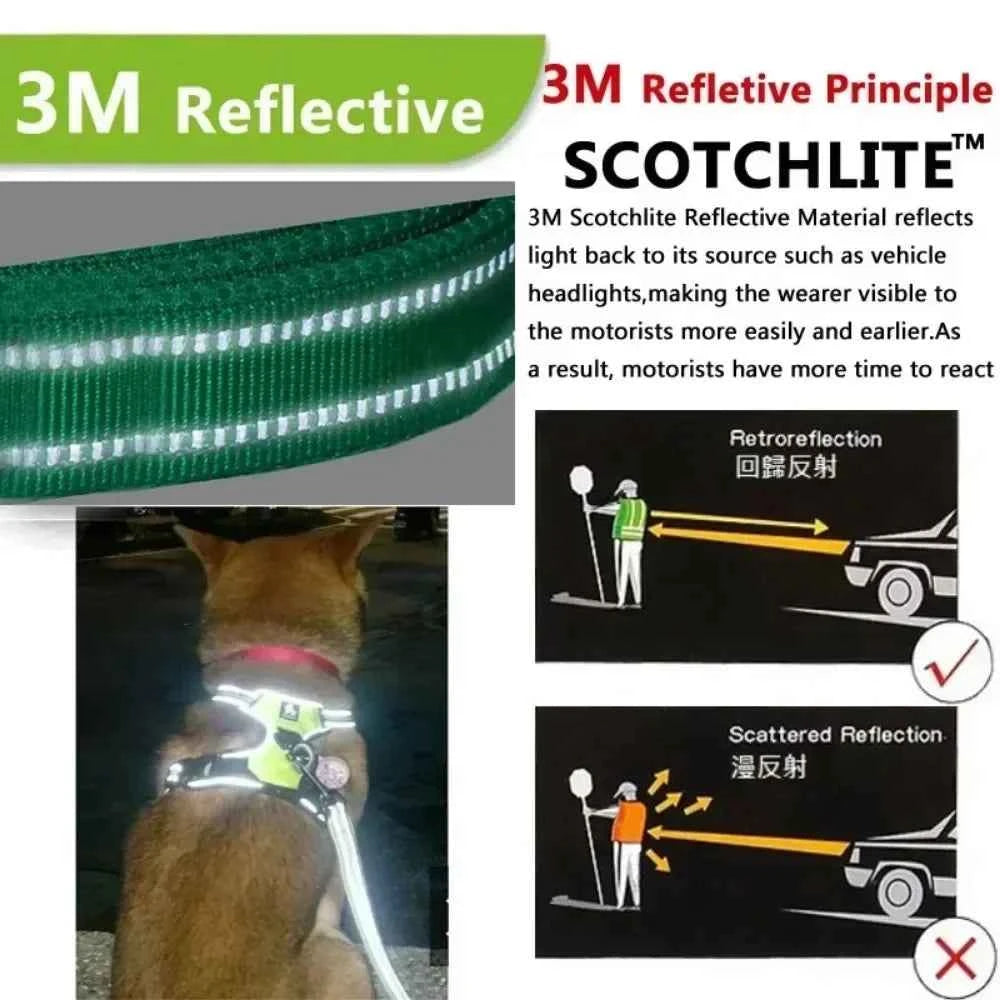 YOUSE Reflective Nylon Dog Harness - Adjustable Breathable Vest