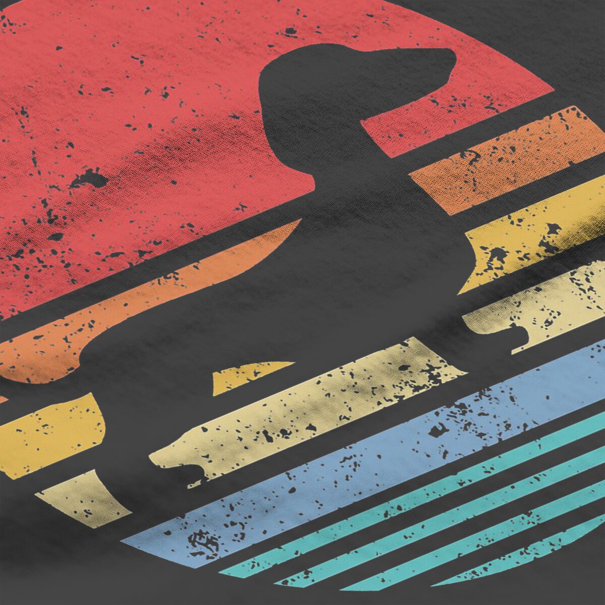 Dachshund Retro Sunset Daschund Unique Polyester TShirt Sausage Dog Comfortable Hip Hop Gift Idea T Shirt Short Sleeve