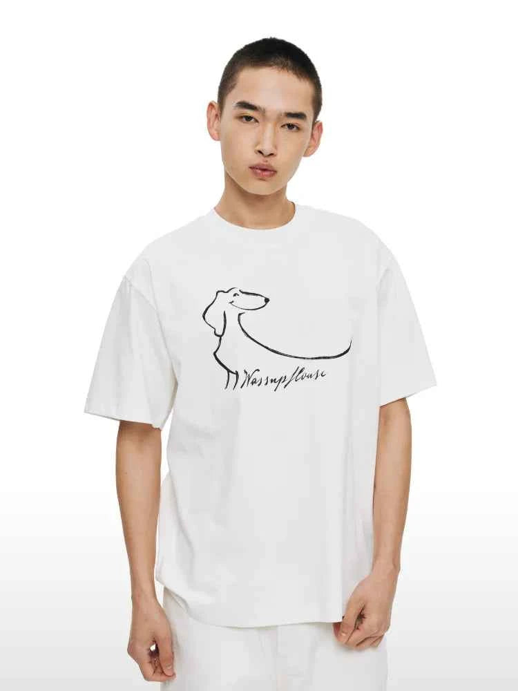 Funny Dachshund T shirt 100 Cotton Oversized Tee Men Women Couple Matching Summer Streetwear Casual Unisex Round Neck Top