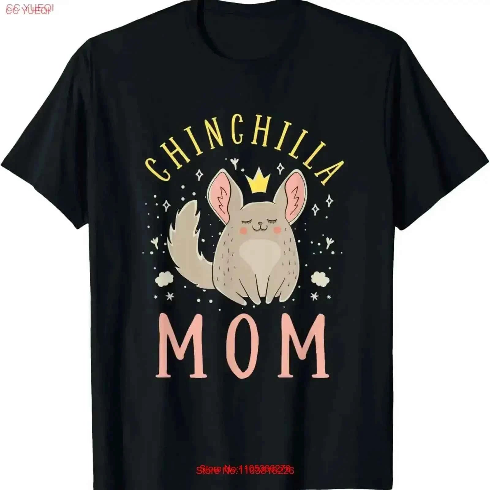 Chinchilla Mom T Shirt vintage Washed Versatile Breathable fashion Stretched homme Casual Slightly Comfortable Stylish graphic