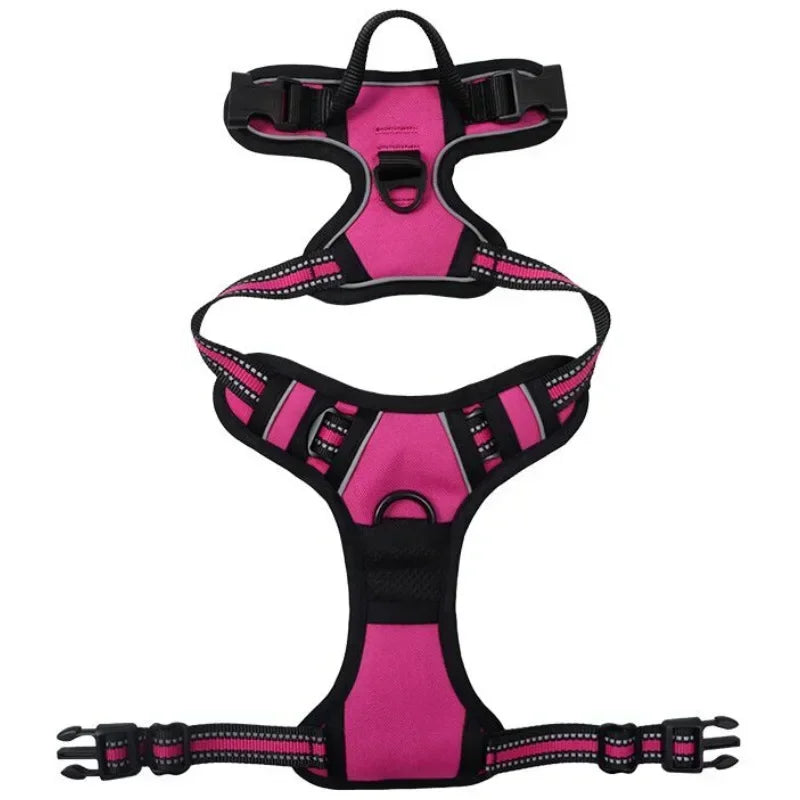 YOUSE Reflective Nylon Dog Harness - Adjustable Breathable Vest