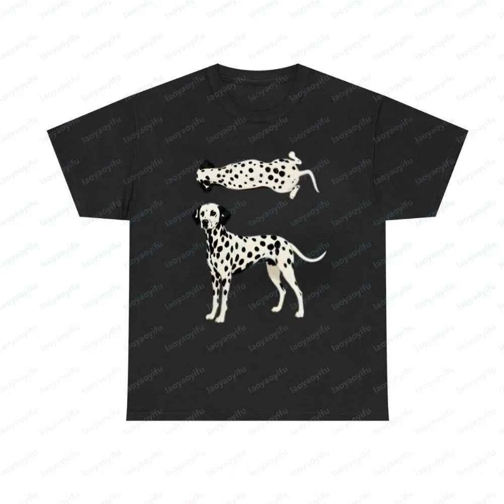 Dalmatian Pet Cotton Tee Dog Lover Vintage Classic Fashion Streetwear Dog Dad Lovely Summer Outdoors Breathable Men's Clothing