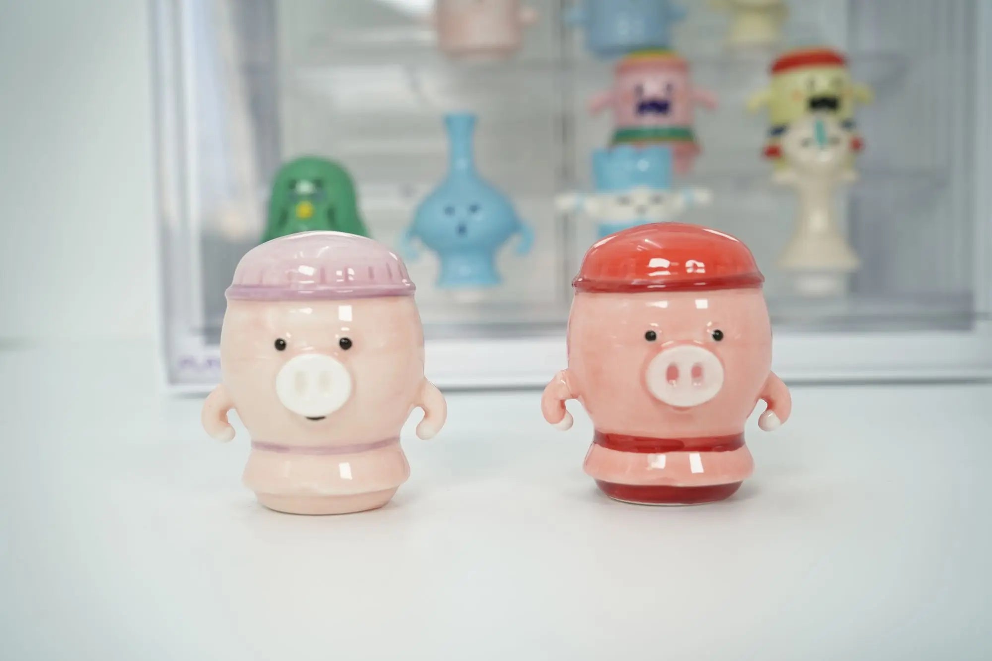 Ceramic Animals Pottery Figurine Crossings Game Model Collection Toys Desktop Ornament Kawaii Miniature Decoration Girls Gifts