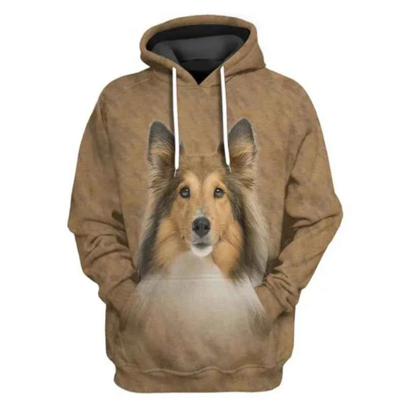 Rottweiler/Shetland Sheepdog/Vizsla 3D Printed Hoodie Women For Men Pullovers Street Tracksuit Love Dog Gift