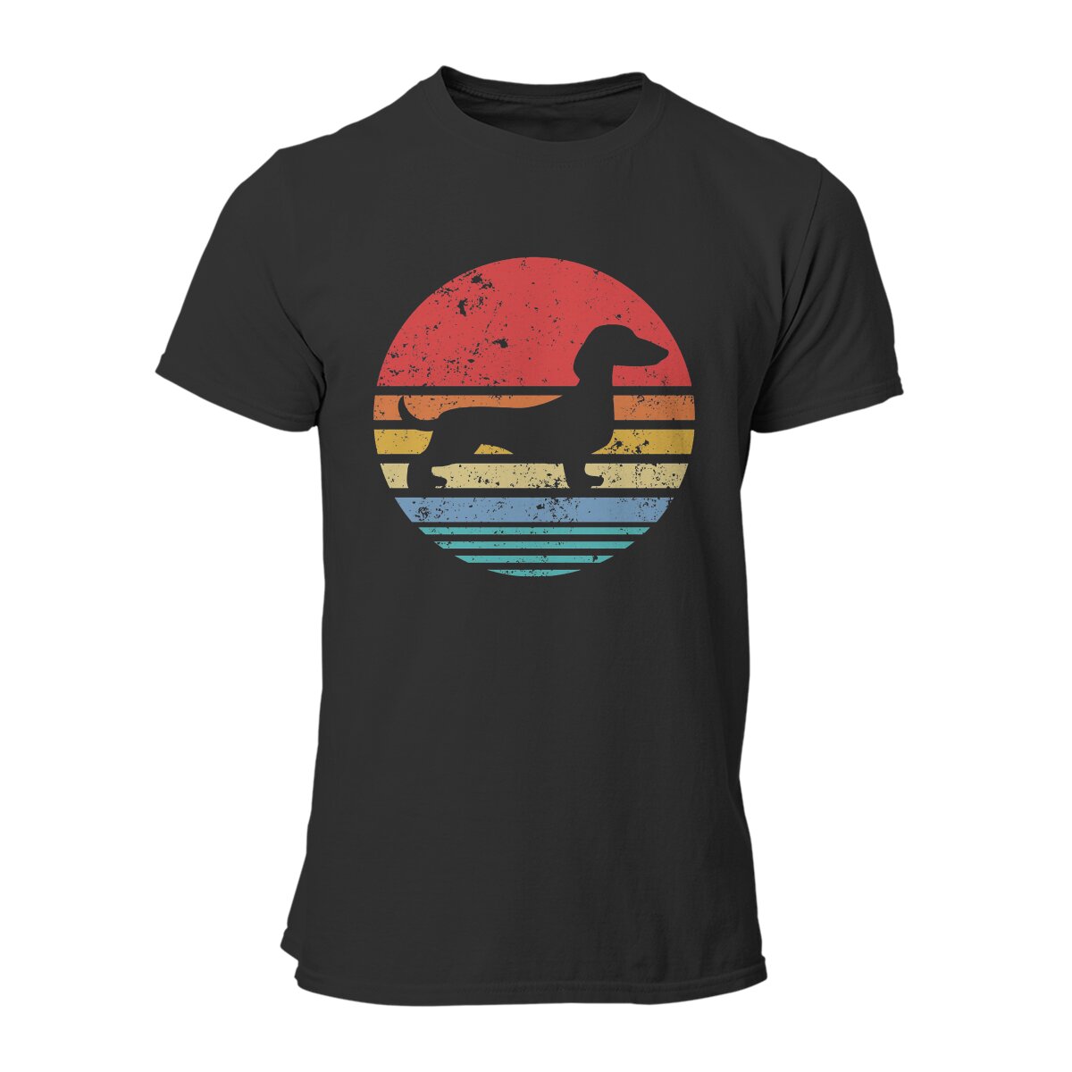 Dachshund Retro Sunset Daschund Unique Polyester TShirt Sausage Dog Comfortable Hip Hop Gift Idea T Shirt Short Sleeve