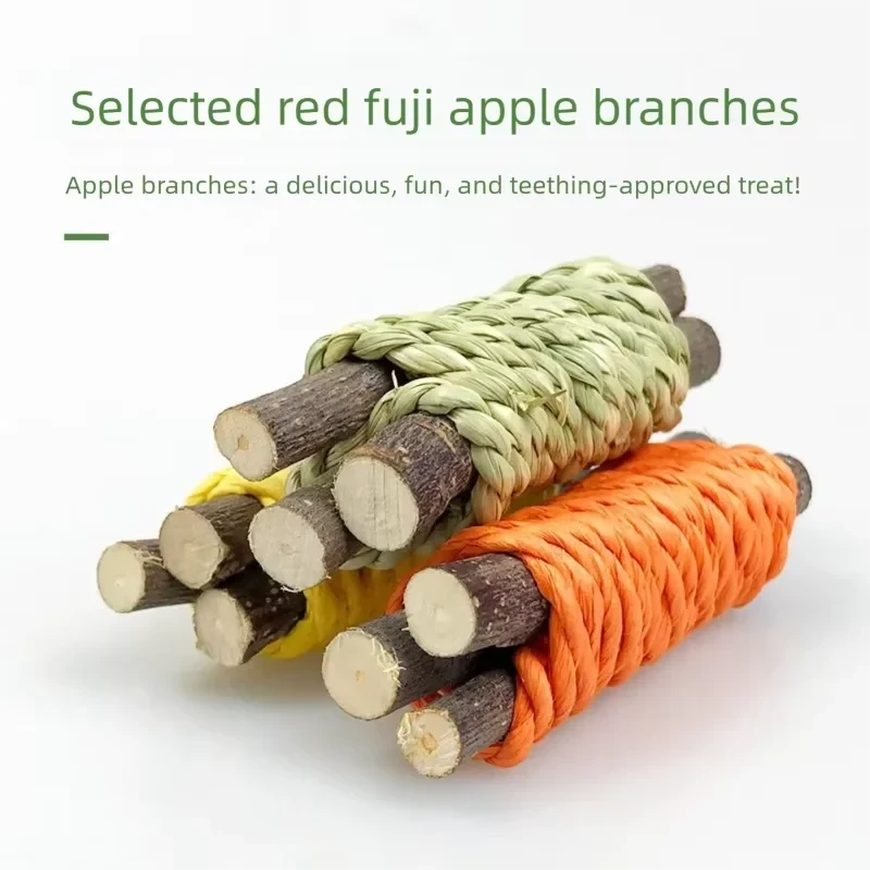 Toys for Rabbits Pets Pet Rabbit Guinea Pig Dragon Cat Fun Toy Hamster Rabbit Rabbit Tooth Grinding Set Pet Tooth Grinding Snack