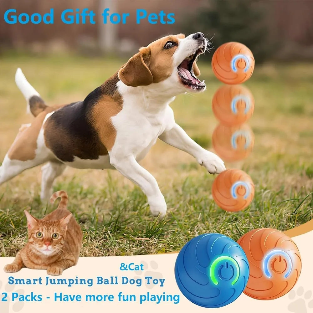 Pet Toy Ball with Tail Rope,Smart Automatic Pet Chase Ball Toy, Upgraded Speedy Tail Kitten Toy for Bored Indoor Adult Pets