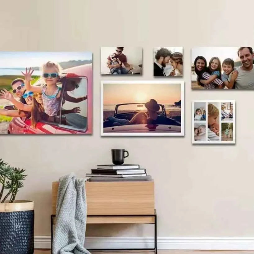 Custom Print Canvas Painting By Your Photo Canvas Poster Personal Gift Customize Figure Animal Pets Pictures Home Decor Prints