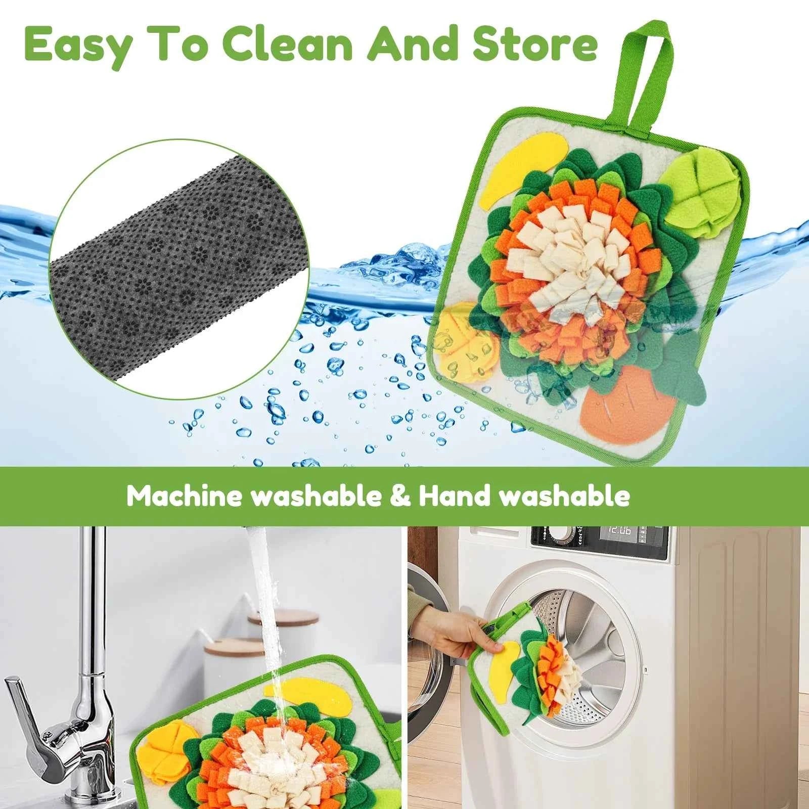 Rabbit Foraging Mat Small Animal Feeding Toy for Hedgehogs Guinea Pigs Chinchilla Snuffle Mat Small Pet Bunny Blanket