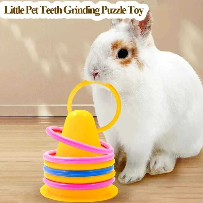 Rabbits Have Toys Ice Cream Cone Shaped Pet Rabbit Ferrule Toy To Relieve Boredom Chew Toys Toss Games Interactive Training Toy