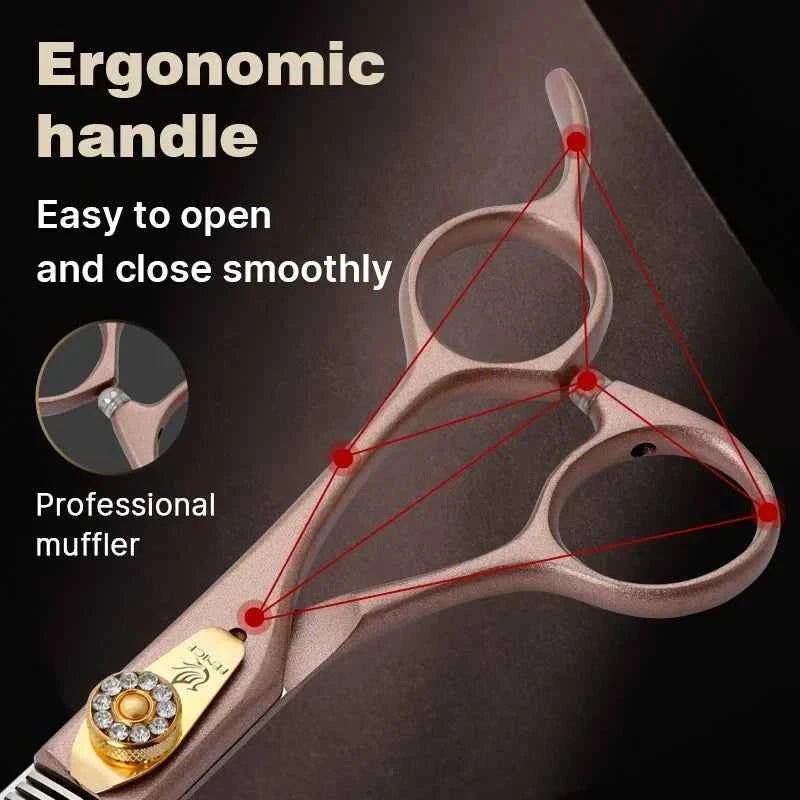 Fenice 7.5" Pet Grooming Thinning Scissors - JP440C Steel
