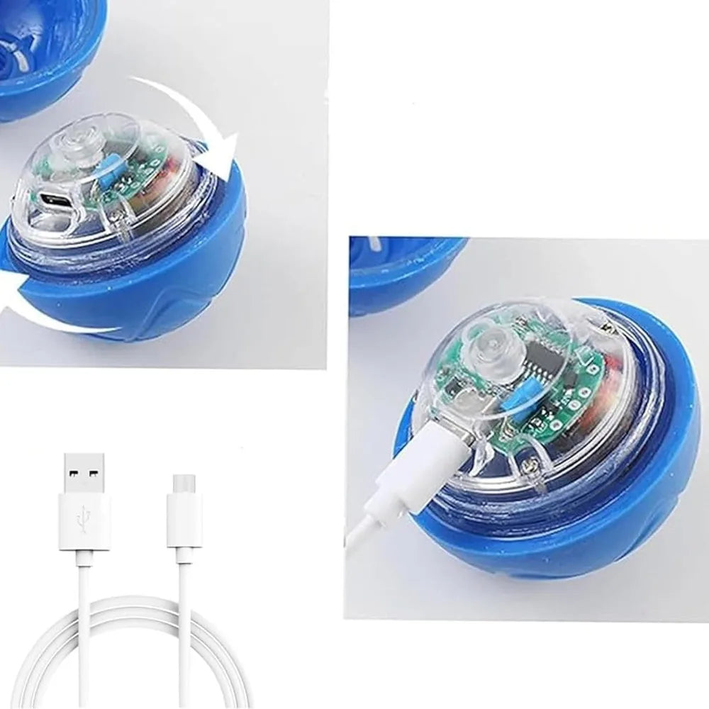 Pet Toy Ball with Tail Rope,Smart Automatic Pet Chase Ball Toy, Upgraded Speedy Tail Kitten Toy for Bored Indoor Adult Pets