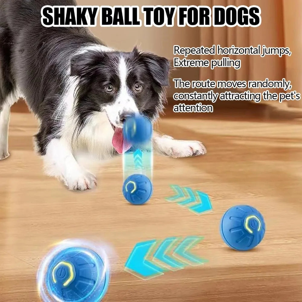 Pet Toy Ball with Tail Rope,Smart Automatic Pet Chase Ball Toy, Upgraded Speedy Tail Kitten Toy for Bored Indoor Adult Pets