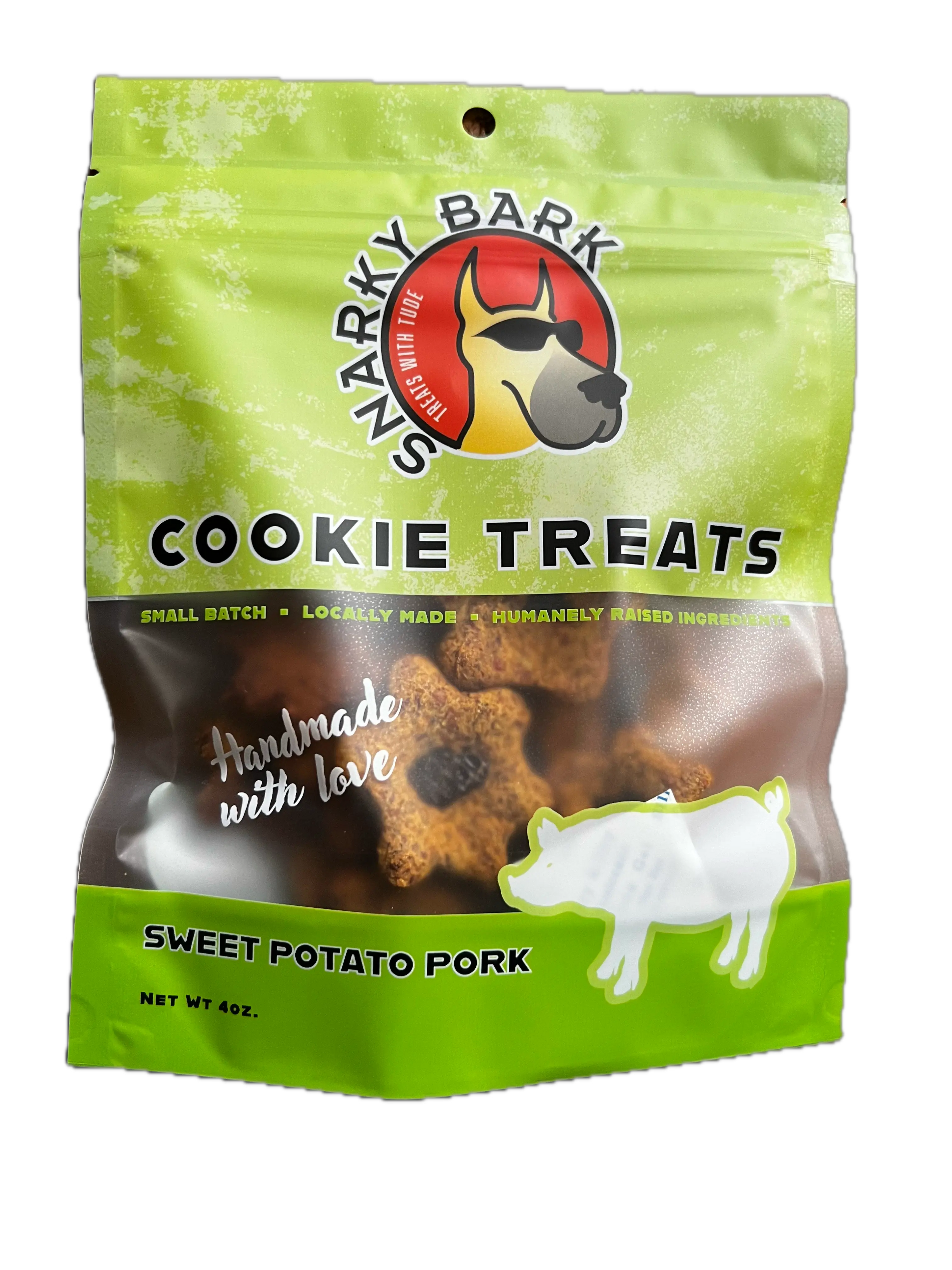 Snarky Bark Sweet Potato Pork Cookie Treats - K9 Outdoors
