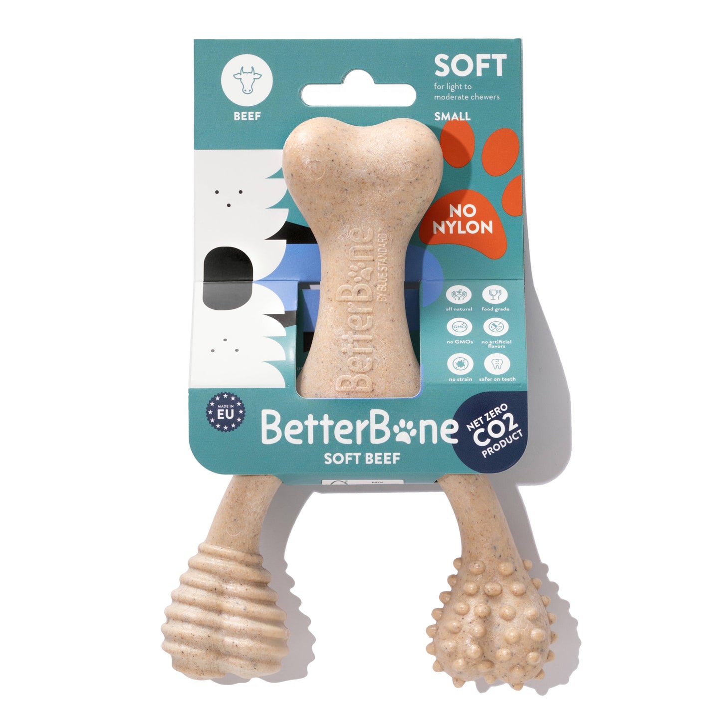 BetterBone SOFT Durability CHEW TOY: Natural Ingredients, Perfet for Teething Puppies, Senior Dogs & Gentle Chewers BetterBone All Natural Eco-Friendly Dog Chews & Bones