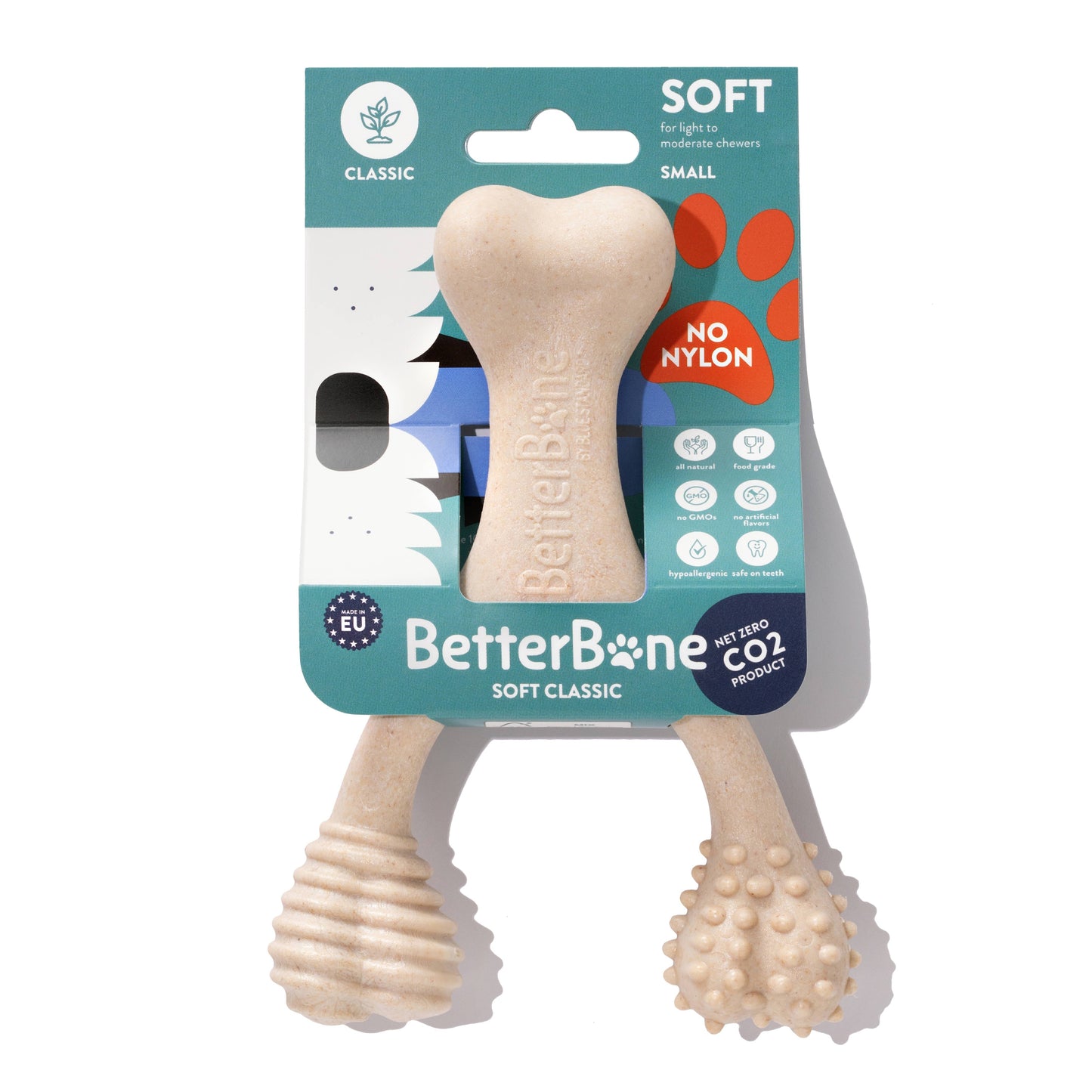 BetterBone SOFT Durability CHEW TOY: Natural Ingredients, Perfet for Teething Puppies, Senior Dogs & Gentle Chewers BetterBone All Natural Eco-Friendly Dog Chews & Bones