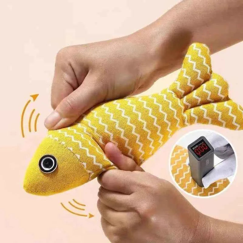 Cat Toys Fish, 3-Piece Catnip Toys for Cats, Interactive Kitten Exercise Toys, Indoor Cat Toys, Chew Toys - Suitable for Most Cats