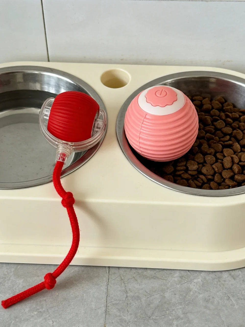 Pet Toy Ball with Tail Rope,Smart Automatic Pet Chase Ball Toy, Upgraded Speedy Tail Kitten Toy for Bored Indoor Adult Pets