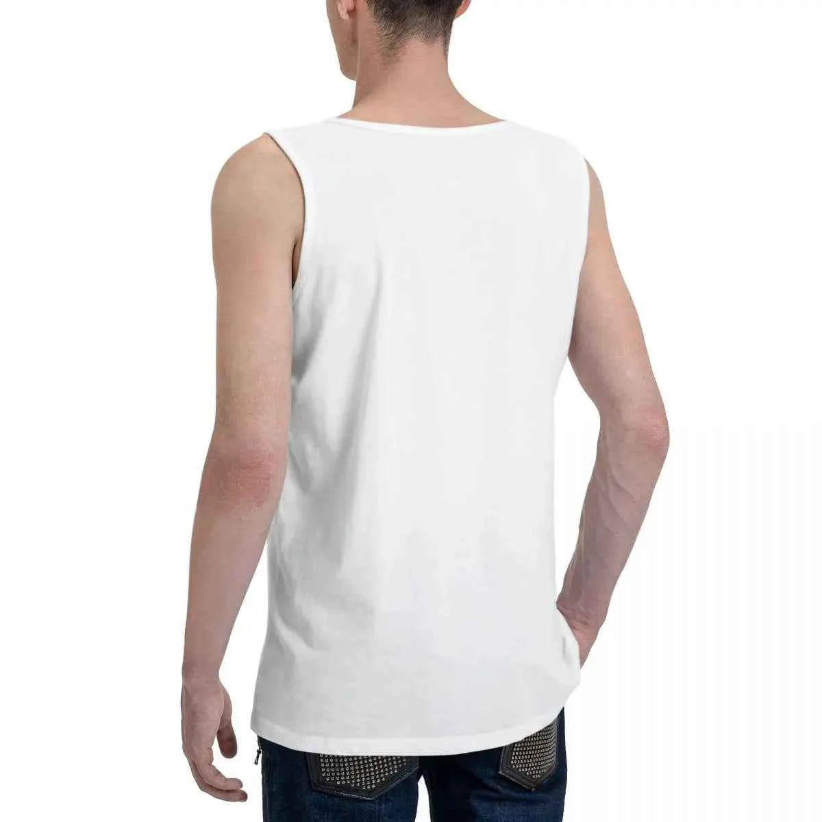 Ball Python Pastel Leopard 100% Cotton Men's Sweatshirt Vest Sleeveless Clothing Tees Men Tank Tops T-shirt