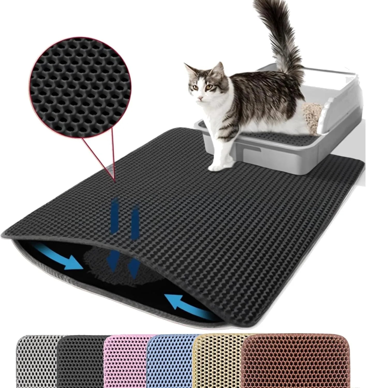 Waterproof Double Layer Cat Litter Mat