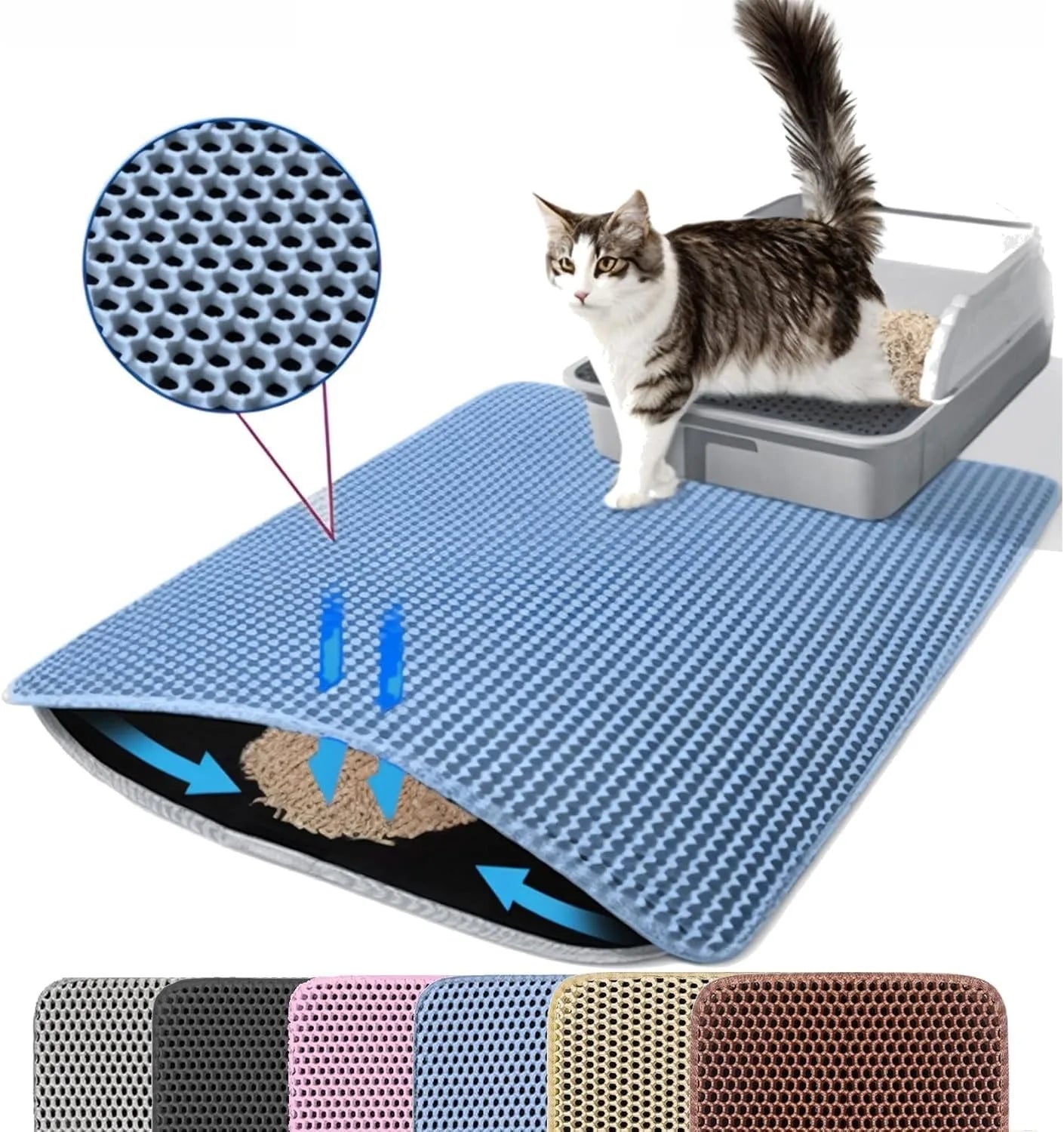 Waterproof Double Layer Cat Litter Mat