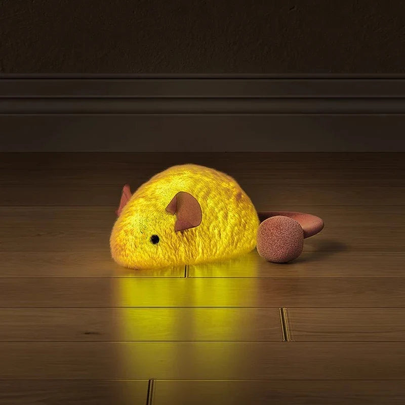 New Interactive Mouse Plush Cat Chew Toys Boredom Interactive Plush Toys Kitten Game Indoor Plush Mice Luminous Toys For Cats