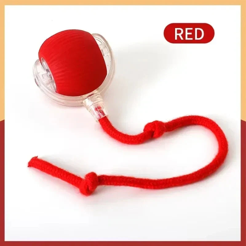 Self-satisfied cat toys that can be bitten by long-lasting smart cat balls automatically avoid pets with ropes and jump balls