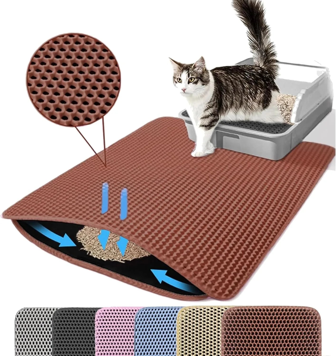 Waterproof Double Layer Cat Litter Mat